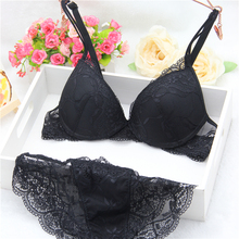 2015 New Brand Women underwear Bra Sets , BRA + Hollow Panties Lace bra Sexy push up bra and briefs sets brassiere lingerie set