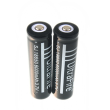 2pcs lot 3 7V 18650 UltraFire 6000mAh Li ion Rechargeable Battery For Flashlight Torch Free Shipping