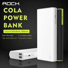 ROCK Brand Cola Power Bank real 10000mAh for Apple font b smartphone b font universal charger