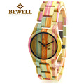 BEWELL Full Bamboo Watch Ladies New Year Gift Watch Women Bamboo Watches dameshorloge Wristwatch horloges vrouwen