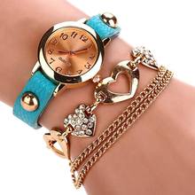 Leather Heart Luxury Wrist Watch Gold Women Dress Watch Designer Belts High Quality Relogio Feminino Marcas