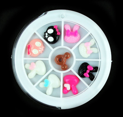 Nail resin jewelry animal models Scottish font b tartan b font round leopard jewelry Paragraph five