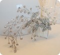 Shiny Crystal Bridal Hair Vine Comb Rhinestone Wedding Accessories Handmade Headpiece
