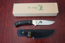 60Pcs lot 57HRC OEM Elk Ridge ER010 MIRROR LIGHT 440c Blade Hunting Knife Survival Knives Outdoor