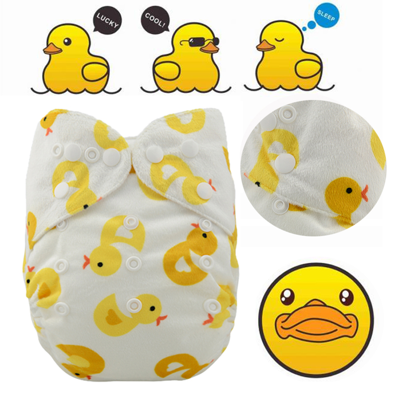 JinoBaby Ducky newborn cloth diaper one size fits all for newborn to 38 Pounds