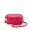 Ladylike Bowknot Ornament Cowhide Women Trendy Shoulder Bag Fashion Simple Crossbody Bag Ladies All match Casual
