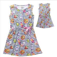 2016 SHOPKINS DRESS children clothes girls High quality baby girls dresses teenager kids dress for girls age 6-12T