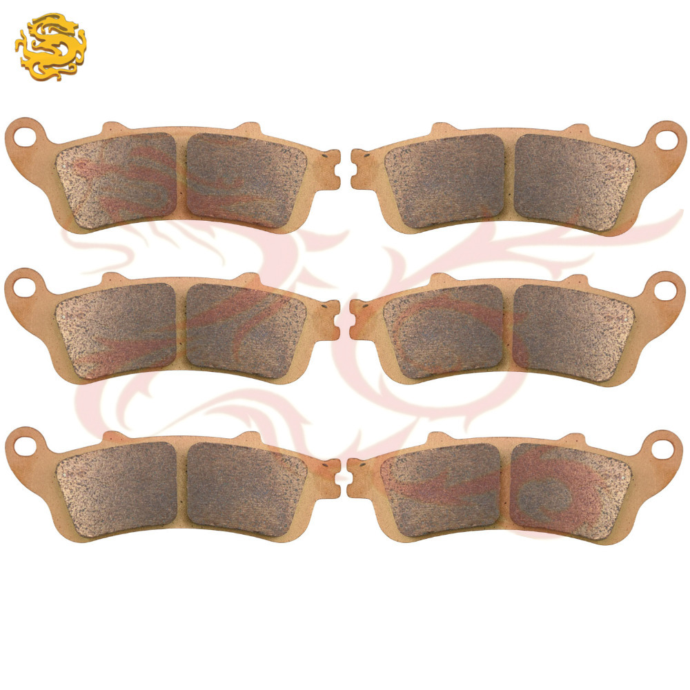 Sintered Copper Motorcycle parts motorbike front rear brake pads for HONDA ST1300 ST1300 ABS 2002 2009