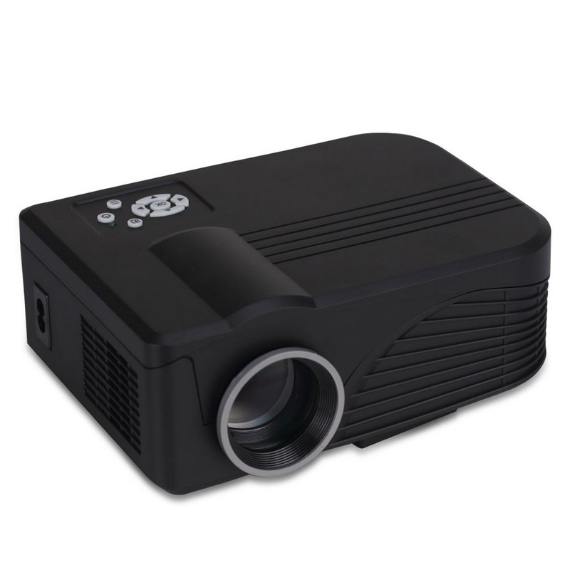 Mini Portable Digital LED Projector 1000 Lumens With Remote Control Native 800x480 Support Full HD 1080p Video Projector