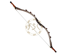 35lbs archery horse traditional recurve bow adult hunter hunting shooting bow and arrow snakeskin leather fiberglass
