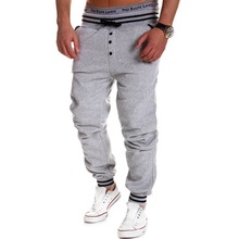 Harem Pants Men Fashion 2015 New Mens Joggers Cool Track Sweat pants Letter Printed Basketball Sport