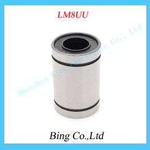 Free Shipping 10pcs/lot LM8UU 8mm 8x15x24mm Linear Ball Bearing Bush Bushing 8mmx15mmx24mm
