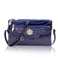Free shipping The new female crocodile Handbag Satchel Fashion Shoulder Bag hand bag ladies leisure Square