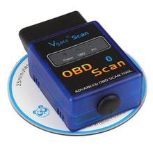 Hot Sale Mini ELM327 V2.1 Bluetooth HH OBD Advanced OBDII OBD2 ELM 327 Auto Car Diagnostic Scanner code reader Scan Tool Blue
