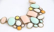 Star Jewelry New 5 Colors VinatgeJewelry Wholesale Gem Choker Charm Statement Retro Necklaces Pendants Gift