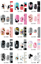 Nail Art Stickers Wraps Beauty Mickey Minnie Cute Diy Decorations 5 7 3Inch Nail Tools 2015