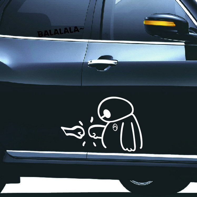 2015 Newest Big Hero 6 Baymax Car Body Stickers Car Decal for Toyota Ford Chevrolet Volkswagen