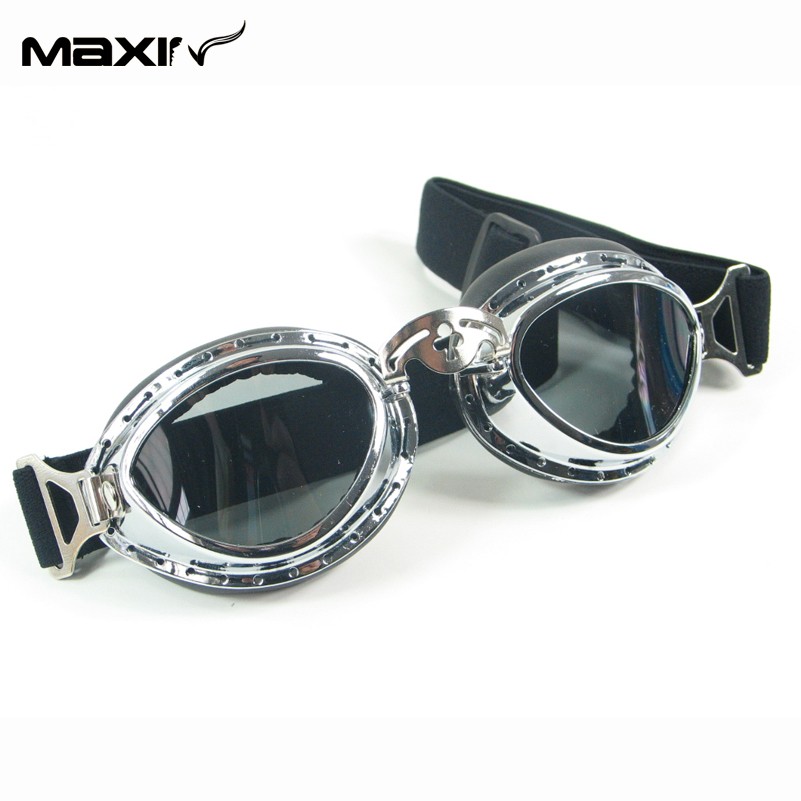 WW2 German Glasses Eyewear Helmet Aviator Pilot Sunglasses Moto Glasses Goggles Eyewear Dark