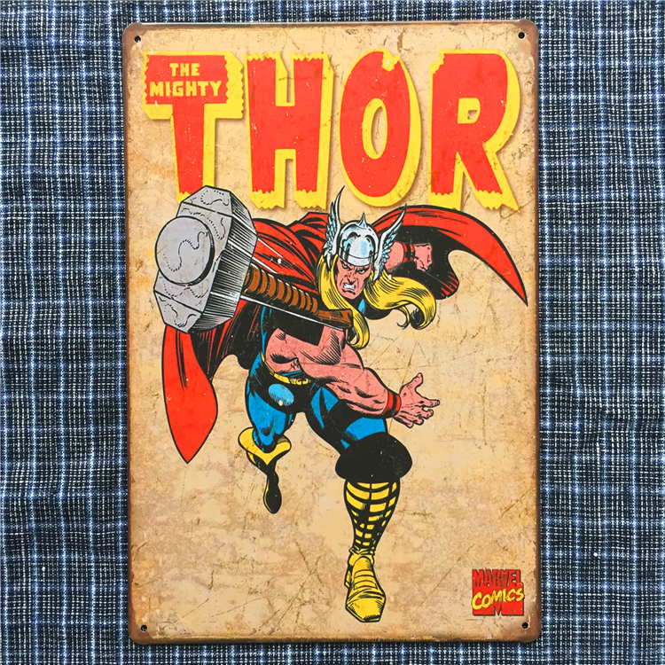 Thor vintage repro comic metal tin sign stores that sell decoration 
