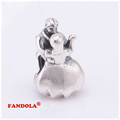 Fits Pandora Charms Bracelet 925 Sterling Silver Beads Chequered Flasgs Dangle Charm for Women DIY Jewelry