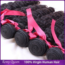 Rosa hair products brazilian deep wave 4pcs brizilian deep curly virgin hair bundles brazilian virgin hair
