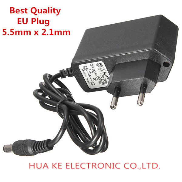 Dc 6v 1a 1000ma Power Supply 6v1a Power Adapter Eu Plug Dc 55mm X 21mm In Acdc Adapters From 1690