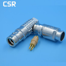 Medical Equipment 5 pin plug, LEMO Connector 4-pin plug , FHG.1K.304.CLAD,90 degree elbow plug,Communications product line plug