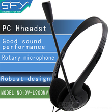 2015 NEW cheap high quality headset headphone earphone with mic microphone for computer pc H0005