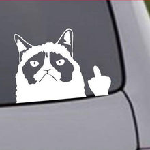 Grumpy Cat Flippin’ Off vinyl Car Laptop Graphics window Sticker Decal Decor Free Shipping