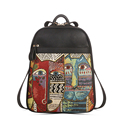 2016 Trendy New Edgy Embrodery Backpack Backside Zipper Pocket Women Fashion Exquisite Multi purpose Bag Shoulder