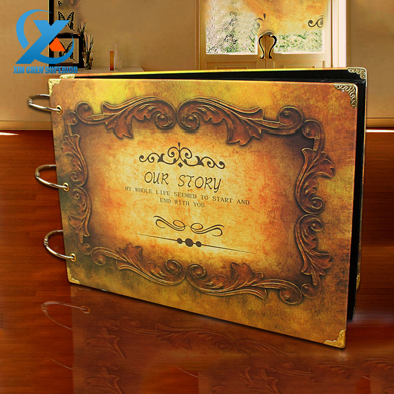10 Our story Diy Vintage Christmas Gift Handmade Photo Album Wedding Stickers Scrapbooking Craft Paper Albums