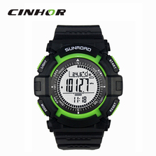 Sunroad FR822A Digital multifunción reloj deportivo – negro + verde ( 1 x CR2032 )