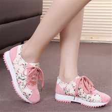 2016 spring shoes female floral shoes casual single shoes