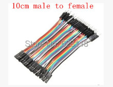 Free Shipping  40pcs=1lot  10cm 2.54mm 1pin feMale to Male jumper wire Dupont cable