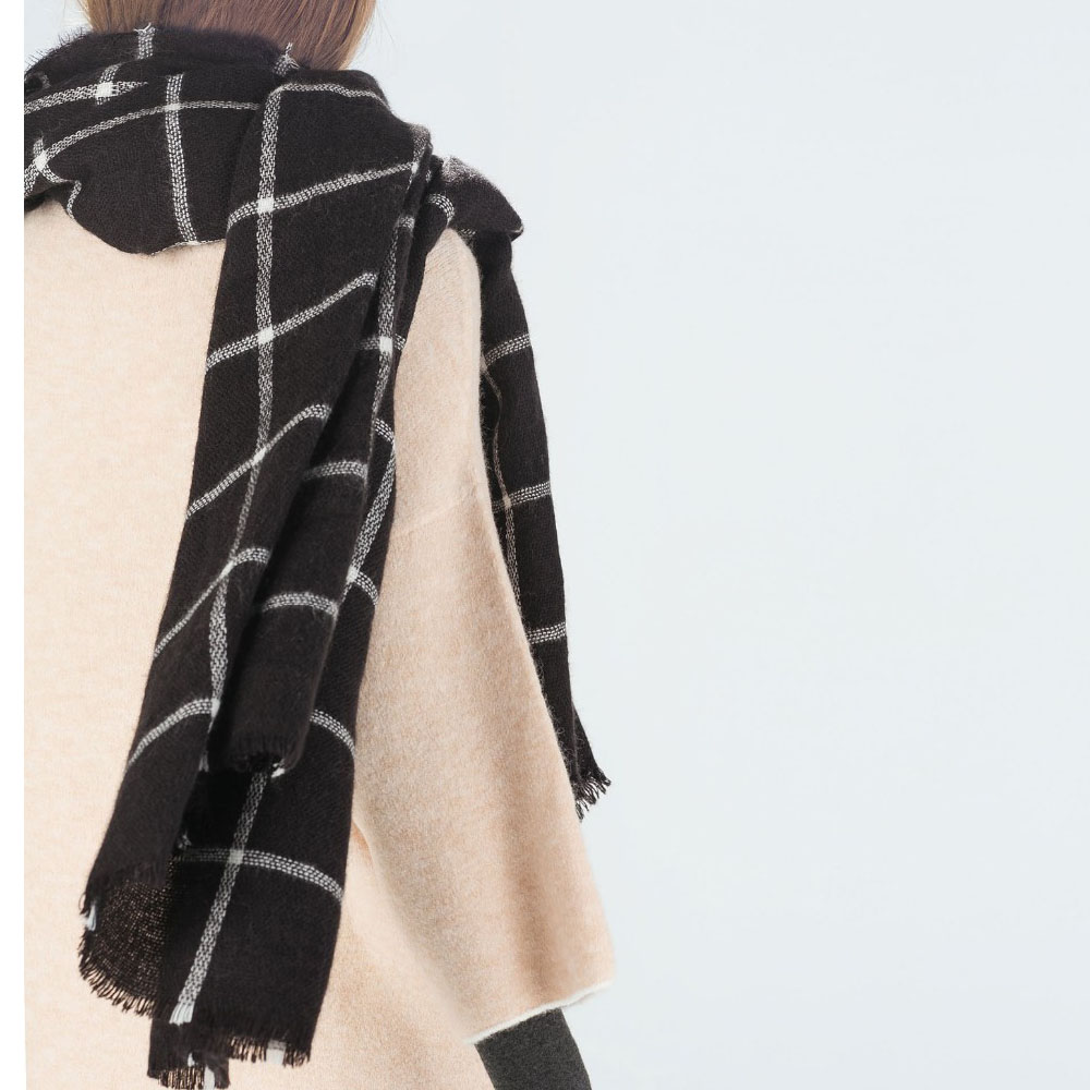 1 PC Unisex Women Men Winter Warm Large font b Tartan b font Check Plaid Scarf