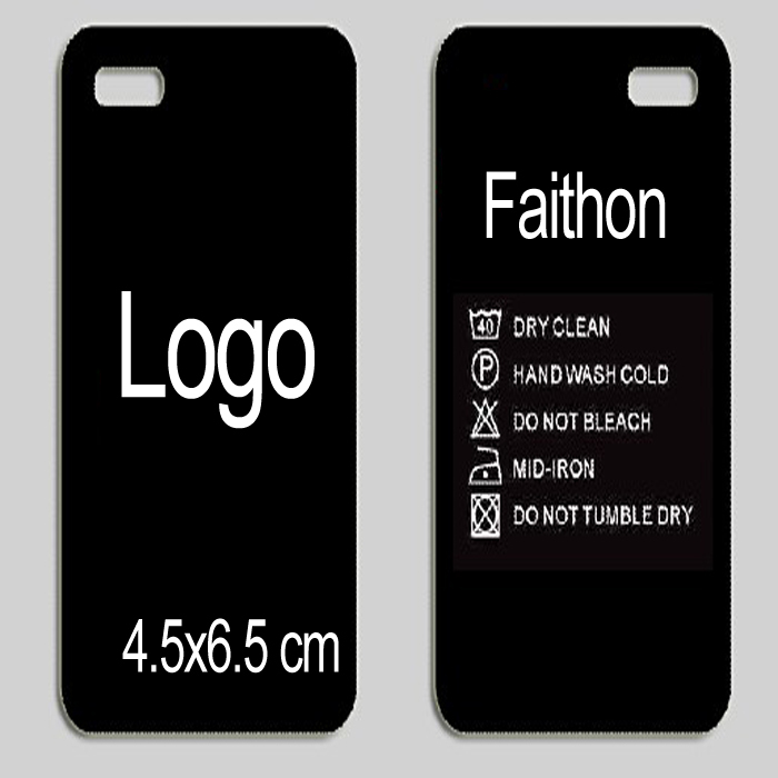 Buy Customized garment tags clothing labels with logo print hang tags 1000Pcs