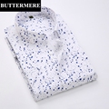 BUTTERMERE Brand Clothing Mens Stylish Summer Shirts Designer Clothes Slim Fit Short Sleeve Printed Casual Shirts