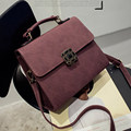 Push Lock Closure Ladies Bag Korean Style Retro Trendy Shoulder Bag Casual Chic Women Vintage Crossbody