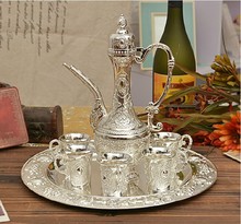 Sell fast Silver plated metal wine/milk/water/tea set/coffee set home decoration