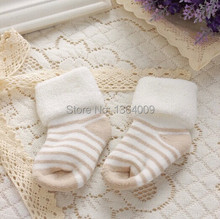 1pair hot sale high quality Baby boys girls cotton sock infant newborn striped socks kids accessories