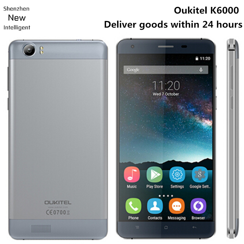 in Stock Oukitel K6000 6000mAh 4G LTE Smartphone 5 5 HD 1280x720 MTK6735 Quad Core 2GB
