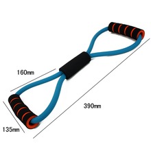 Free shipping 4pcs Sets Resistance Bands 2015 Elastic Exercise Sets For Fitness Shape the Perfect Figure