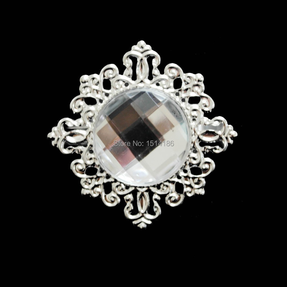 Gold diamond ring napkin holders