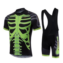 2016 New X-LONG Mens Cycling Bicycle Jersey Mountain Road Short Sleeve Shirt Bike Clothing Skeleton