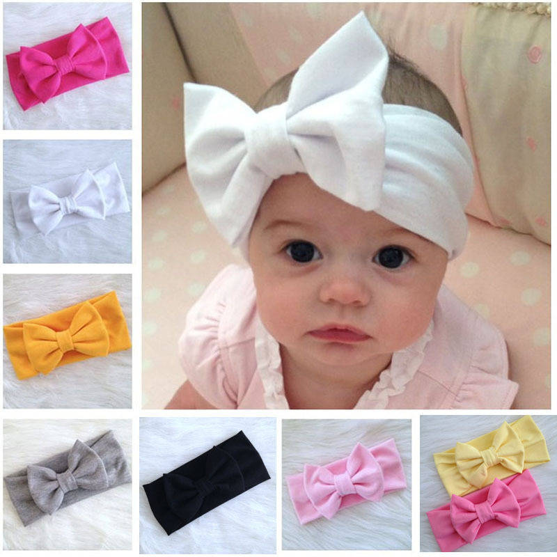 104 New baby headband cotton 458 Headband Cotton Baby Girl Turban Headwrap Children Top Knot Headband   