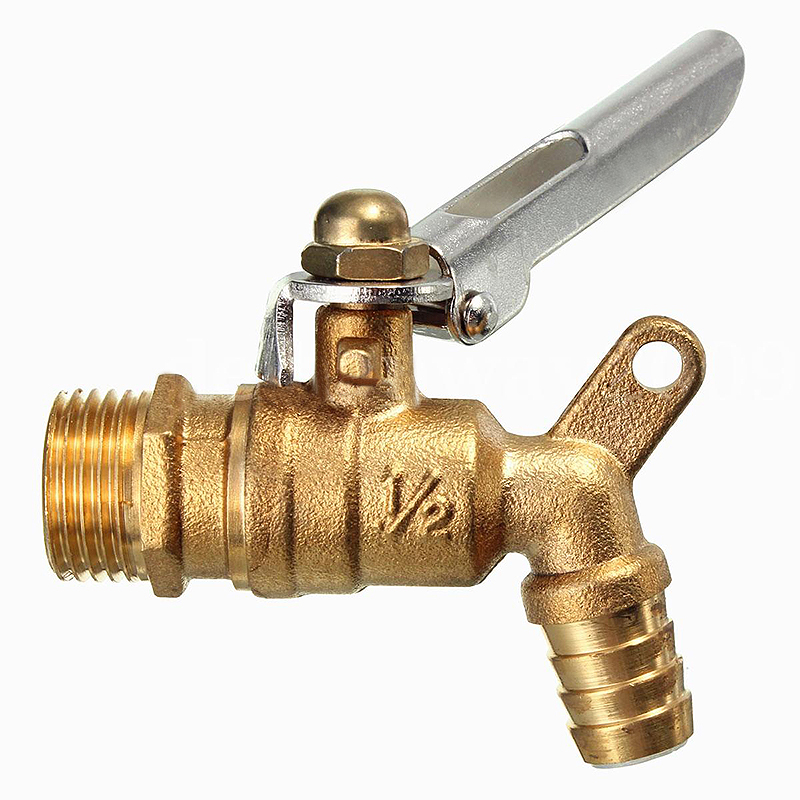 2020 1 2 Inch Brass Faucet Locked Water Tap Outdoor Faucet Public