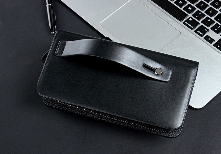 2015 fashion casual design men clutch with multiple Card Holder and phone pouch card wallet men
