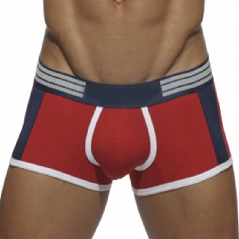Asian size not European American size sexy patchwork cotton boxers 5 colors brand men boxer