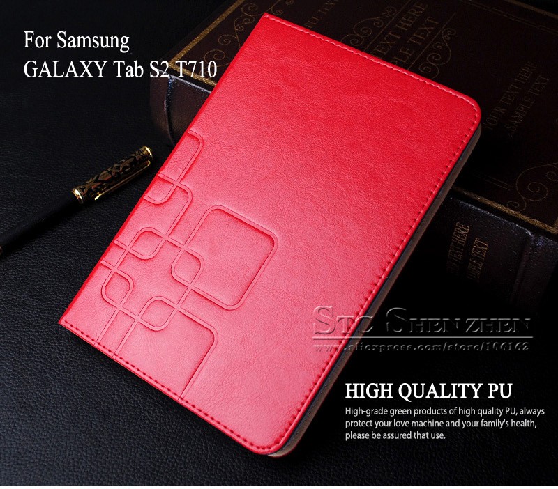 Luxury Tablet Cover Case For Samsung Galaxy Tab S2 8.0 SM-T710 T715 PU Leather Flip Book Stand Smart Cover