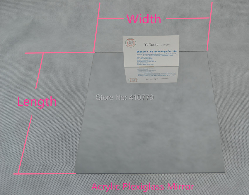 Description Picture 6 of item20pcs/lot 300x200x3mm Acrylic Gold Mirror Square Sheet Plastic Pier Glass Hotel Decorative Lens Not Easy To Broken